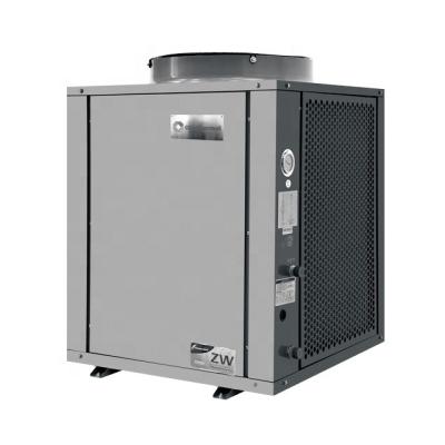 China Outdoor 20kw hotel used hot water heat pump with BMS communication configuration by RS485 modbus for sale