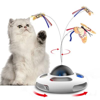 China Cat Toys Teaser Butterfly Interactive Customized Viable Wholesale Cat Toys Suitable For Pet Playing Products for sale