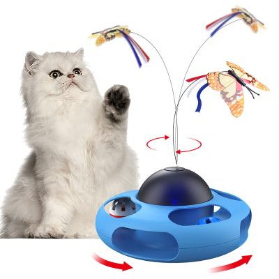 China PETHOLA Stocked Cat Toys Teaser Butterfly Interactive Customized Wholesale Cat Toys Suitable For Pet Playing Products for sale