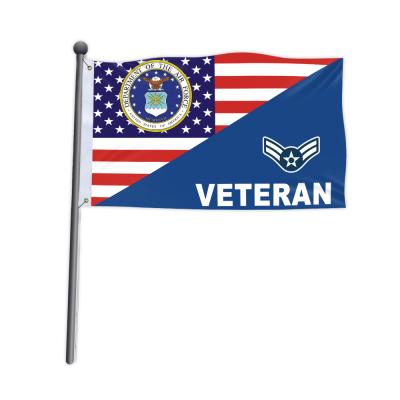 China FLYING DROP SHIPPING 90*150CM VETERAN FLAG AIR FORCE AMERICA FLAG for sale