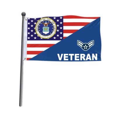 China 3*5FT AIR FORCE BANNER UNITED STATES VETERAN FLYING LUXURY FLAG for sale