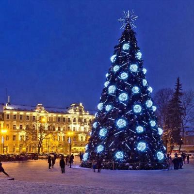 China Outdoor Plaza Christmas Giant 30Ft 40Ft 50Ft 60Ft PVC Christmas Tree For Shopping Mall for sale