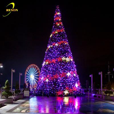 China Commercial Decoration 20ft, 30ft, 40ft, 50ft, 60ft Tall Eco-friendly Christmas Trees For Town Room for sale