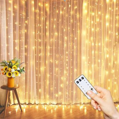 China LED Curtain String Lights Wedding Party Family Garden Bedroom Outdoor Indoor Outdoor Decoration for sale