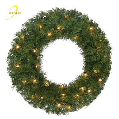 China Easy To Install Door Decoration PVC Braid Christmas Decoration Hanging Garland for sale