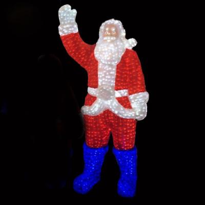 China Esay to Install Garden Lde Santa Claus Display Garden Lights Factory Supply Display for sale