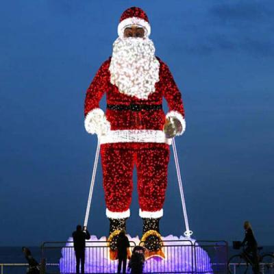 China Eco-friendly Holiday Decoration 3D Decorative Lights Waterproof Christmas Lights Santa Claus Modeling Lights Outdoor for sale