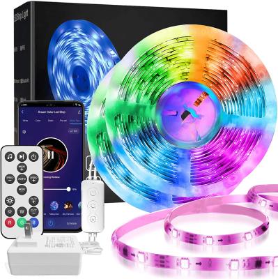 China Holiday Decoration Led Strip 5050 RGB Led Strip Music Smart Led Strip Light for sale