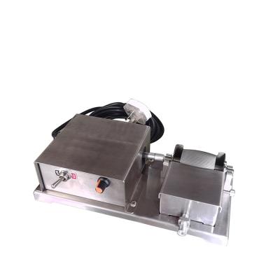 China Garment Shops TROLLEY Leather Belt Wallet Edge Oil Box Painting Inking Machine for sale