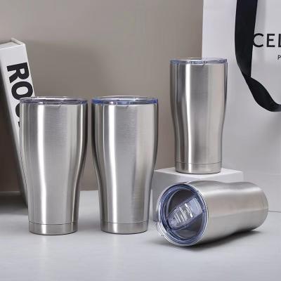 China 20oz Stainless Steel Tumbler Modern Curve Coffee Car Mug Stainless Steel Viable Coffee Champagne Tumbler Cups for sale