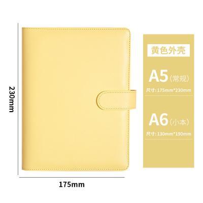 China Custom Orange Spiral Binder Notebook A5 Power Bank Planner Folder Binding Smart Leather Diary Notebook for sale