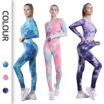 China New Design Seamless Seamless 2 Piece Yoga Set Fitness Woman Plus Size Suit for sale