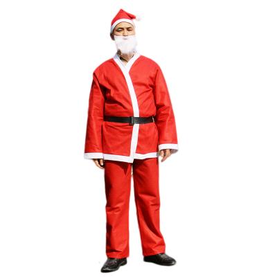 China Eco-Friendly Adult And Kids Santa Claus Costume For Christmas Decoration for sale