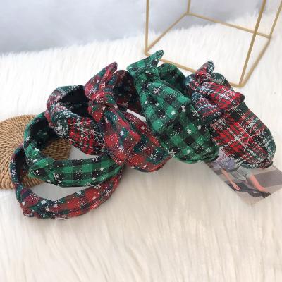 China Clever Casual Hot Sale Christmas Hair Accessories Ties Wide Headband Cloth Headbands For Women for sale