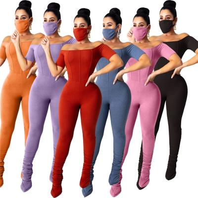 China QUICK DRY playsuit women jumpsuit stack pants pleated jumpsuit plus size romper women stacked jumpsuit for sale