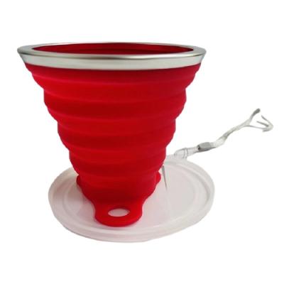 China Cheap Stocked Made in China Portable Travel Camping Drinking Cup Silicone Collapsible Cup for sale