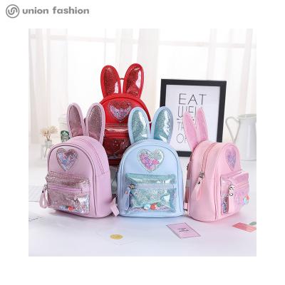 China Other Wholesale Super Cute Rabbit Style Kid's Pink Mini Backpack School Bags For Girls for sale