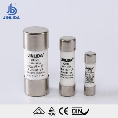 China / Cylindrical 1038 High Breaking Capacity Low Power Fuse Link for sale