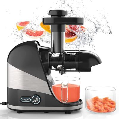 China Hot Slow Horizontal Cold Juicer Horizontal Cold Press Machine Household Amazon Amazon Sale Electric Fruit Juicer for sale