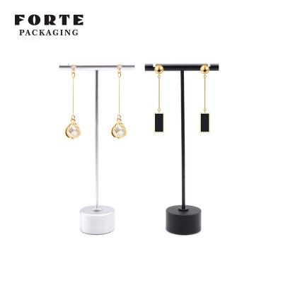 China Beautiful FORTE Jewelry Display Stand Metal Round Earring Display Stand Eco-friendly With Four Color for sale