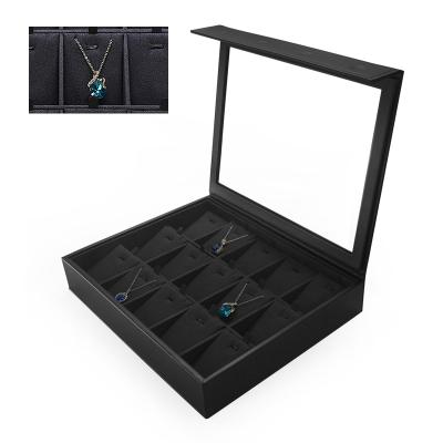 China FORTE de bandeja de joyas de noir eco-friendly magnetic jewelry display trays leather jewelry display tray for sale