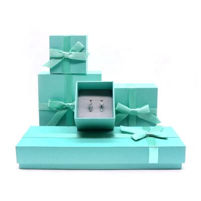 China FORTE Logo Diy Ring Packaging Jewelry Green Package Box Custom Jewelry Gift Box Eco-friendly for sale