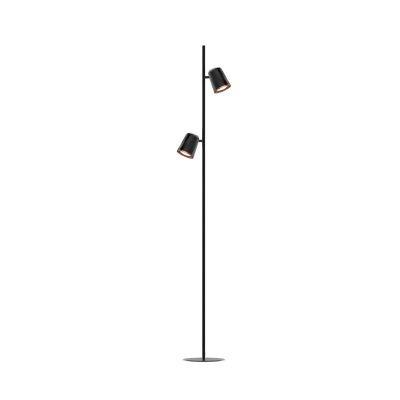 China Simple Minimalist LED Floor Lamp Design, Modern Floor Lamp With Shade, Tall Lamps For Dining Room Black Pole Lamp With Foot Switch for sale