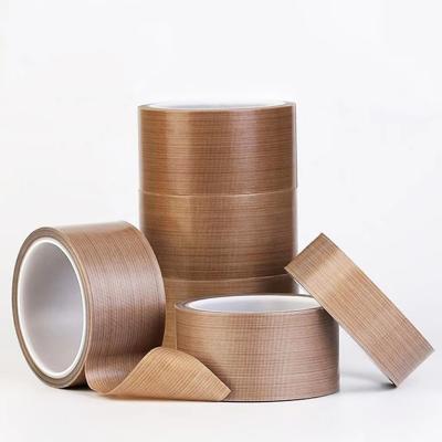 China Heat Resistant PTFE Tape Roll For Impulse Adhesive Backing Sealer , High Speed ​​Sealing Machine High Temperature Resistant for sale