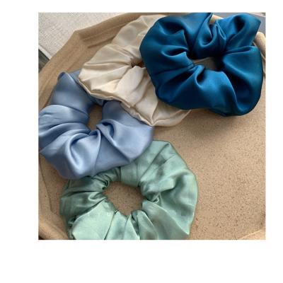 China 4 Pcs Widely Used Silk Satin Hair Scrunchies Set For Women Strong Elastic Hair Flips for sale