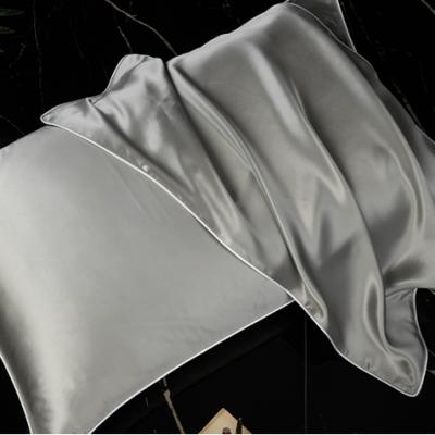 China 100% Non-Toxic Gray Mulberry Silk Pillowcases for sale