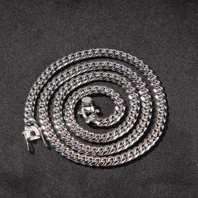 China Hiphop Hip Hop 6mm Titanium Chain Stainless Steel Cuban Link Cuban Chain For Men for sale