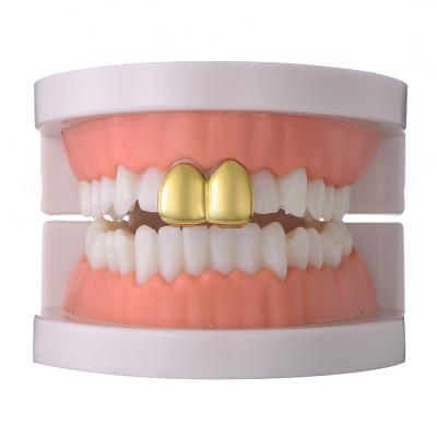 China New Custom Gold Color Hiphop Gold Tooth Cap Single Grillz Hip Hop Small Teeth Grill Body Jewelry Fashion Jewelry for sale