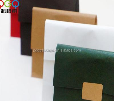 China Customized Recyclable Colorful Biodegradable Food Brown Folding Paper Bag for sale