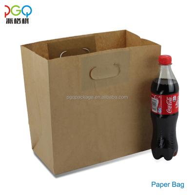 China Factory Direct Sale Recyclable Customized Colorful Kraft Paper Food Bag For Food Or Shopping for sale