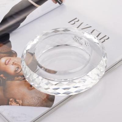 China Direct Sales Workmanship Ashtray Steel End Custom Crystal Standing Ashtray Durable for sale