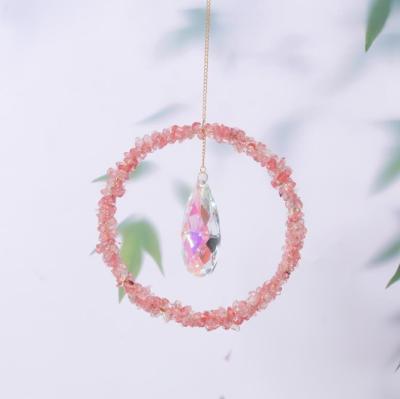 China China New Arrival Garden Decoration Gift Crystal Factory Price Eco-Friendly Crystal Pendant Hanging Mesh for sale