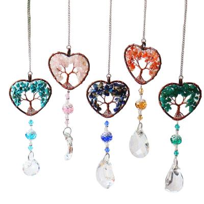 China Europe Wholesale High Quality Pendant Tree Crystal Craft Crystal Pendant Love of Life Pendant for sale