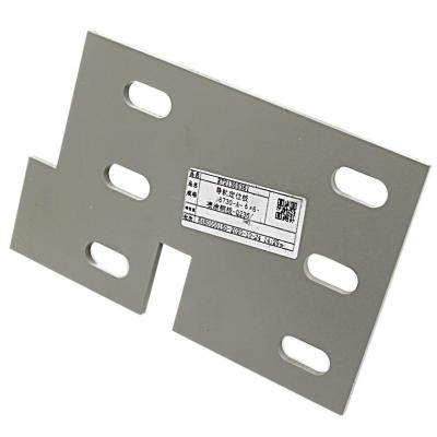 China Durable Hitachi Elevator Accessories Guide Rail Positioning Plate 6730-A Positioning Spray Steel Plate for sale