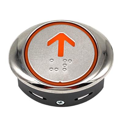 China Braille Easy Button Accessories Elevator Hitachi Convenience Safety Operation Oval Call Button EL-PO Through Floor Call Button Floors -2 to 20 for sale