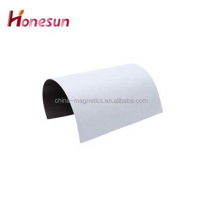 China Industrial Magnet Flexible Rubber Magnet Sheet With PVC Adhesive for sale