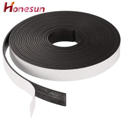 China Industrial Magnet Magnetic Tape With Adhesive Ultra Thick Magnetic Tape With Magnetic Roll Self Adhesive Flexible Tape for sale