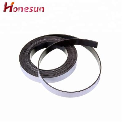 China Industrial Magnet Magnetic Strip Flexible Magnetic Tape With Strong Self Adhesive Magnetic Roll For DIY Craft for sale