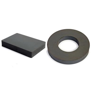 China Industrial ferrite magnet y33bh super black hard magnet ring for loud speaker for sale