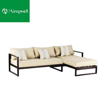 China Factory price modern aluminum garden sets outdoor sofa sectionals KD for wholesales for sale