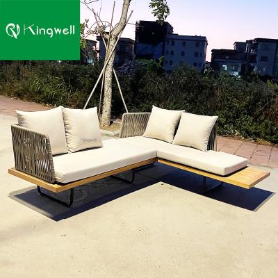 China Modern Teak Outdoor Furniture Patio Furniture Set Sofa Wood Sectionals Modern Design for sale