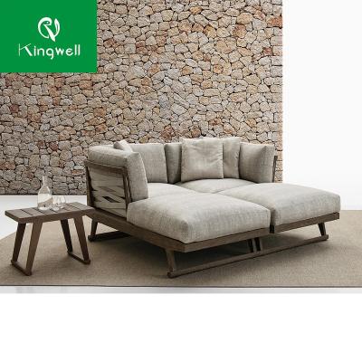 China Good Quality Modern Wood Furniture Outdoor Rope Woovem Sofa For Sale for sale