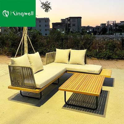 China Modern Top Quality Rope Garden Used Waterproof Outdoor Patio Furniture Sofa for sale