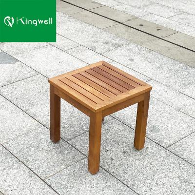 China Modern Teak Outdoor Outdoor Side Table Furniture Small Patio Furniture End Table for sale