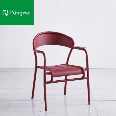 China Modern Outdoor Furniture Accept Customized Factory Sales Hotel Sets Cheap Aluminum Dining Garden Chair for sale