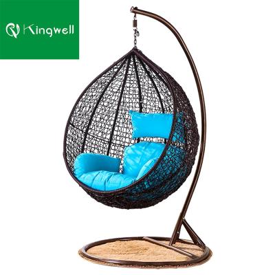 China Modern Patio Swing Chair Modern Rattan Furniture Hanging Balcony Chairs for sale